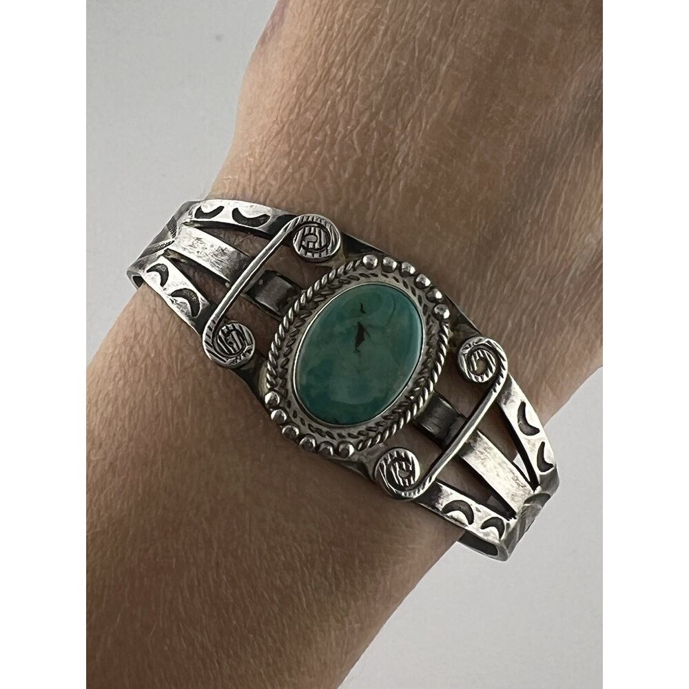 OLD Pawn Native American Turquoise OLD Cuff Bracelet